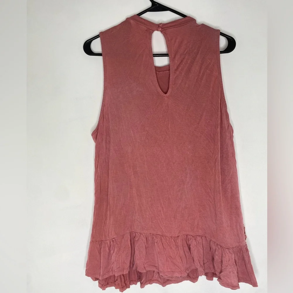 Dusty Rose Pink Lace Tank, Size XXL - Picture 5 of 5